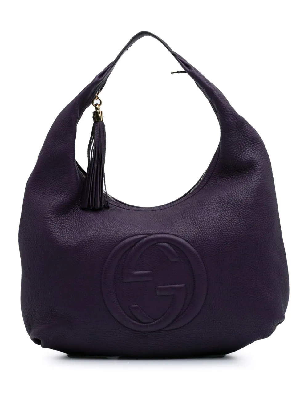 Gucci Pre-Owned 2016-2024 Leather Soho hobo bag - Viola