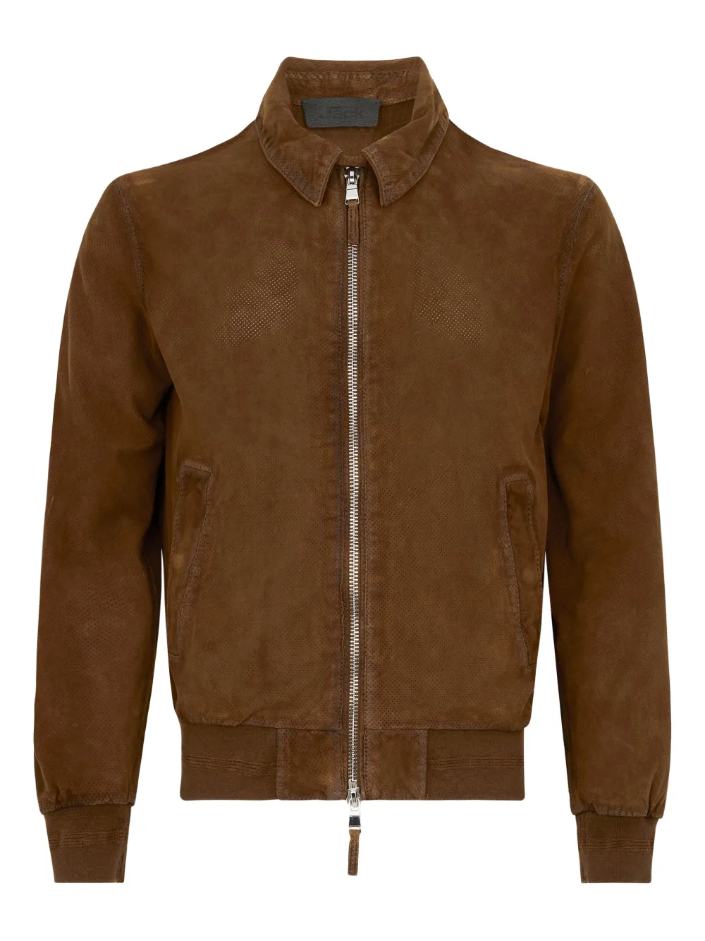 The Jackie Leathers zip-up jacket - Marrone