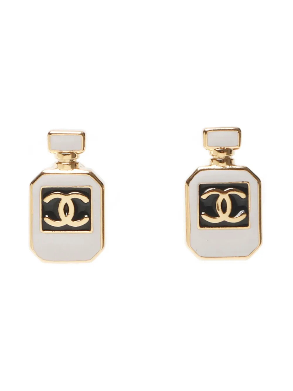 CHANEL Pre-Owned 2025 Perfume Bottle earrings - Oro