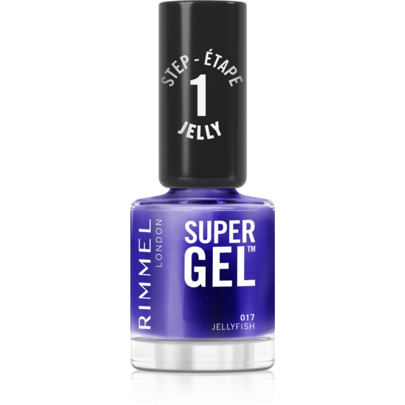 Rimmel Super Gel Smalto Gel Per Unghie Senza Lampada Uv/Led Colore 017 Lacquer Jellyfish 12 Ml
