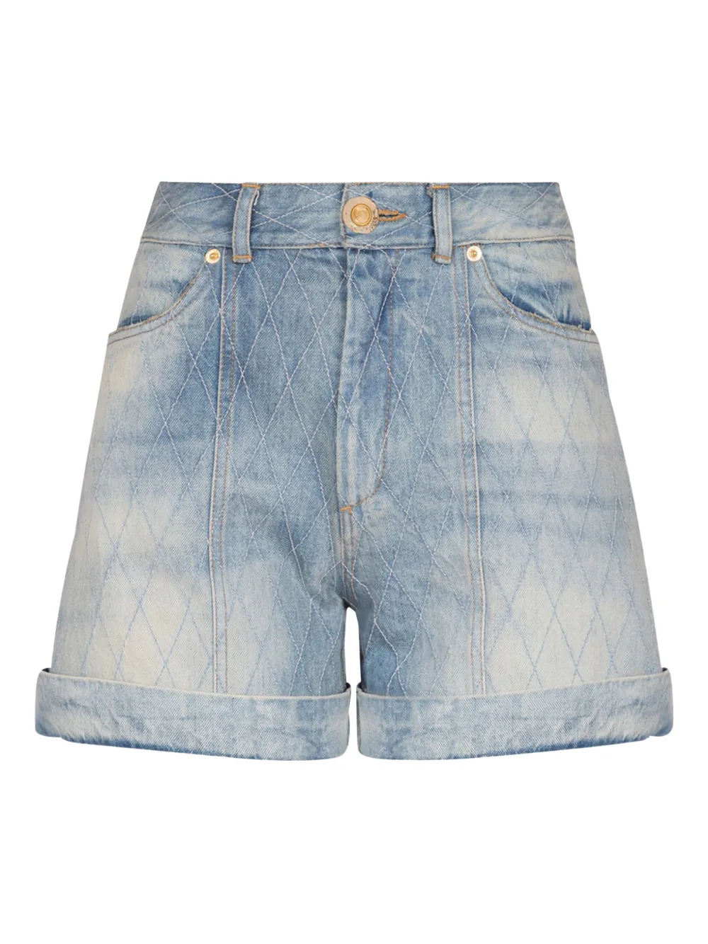 Balmain Shorts denim - Blu