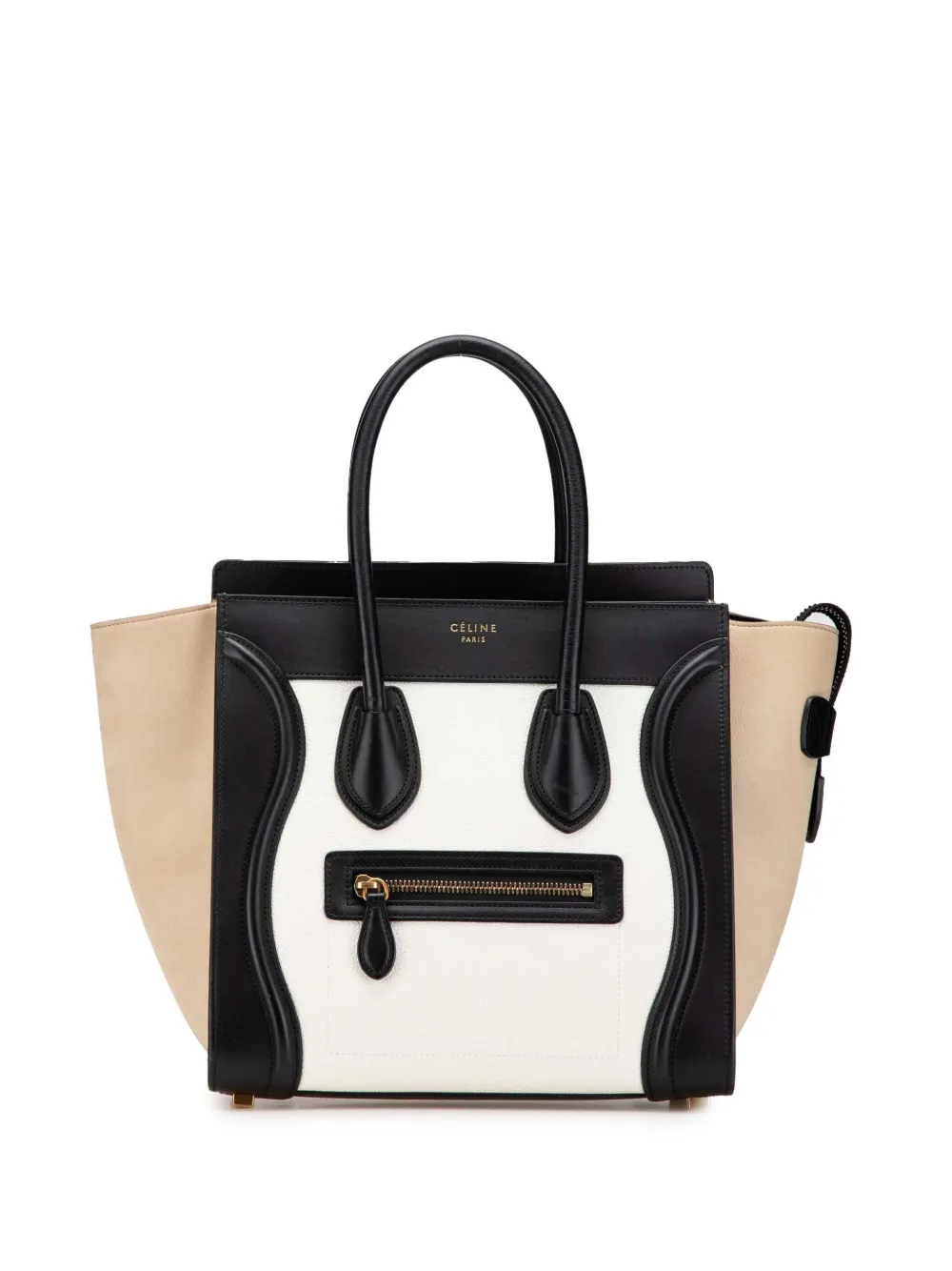 Céline Pre-Owned 2018 Mini Tricolor Leather Luggage tote bag - Multicolore