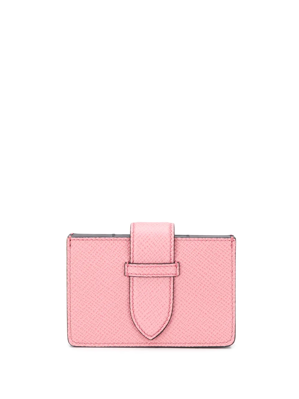 Smythson Portacarte Panama Concertina - Rosa