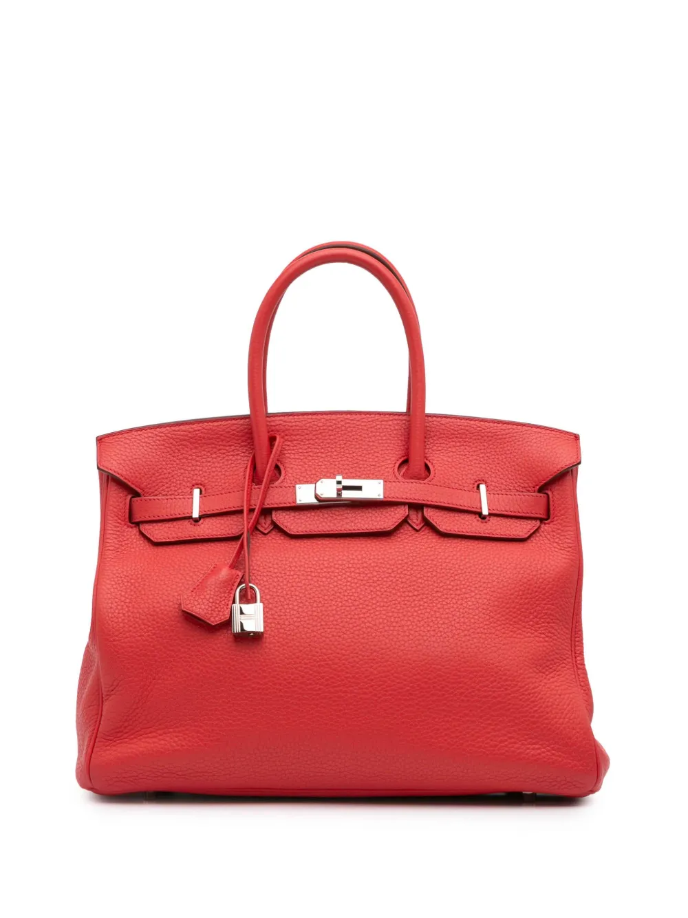 Hermès Pre-Owned 2009 Togo Birkin Retourne 35 handbag - Rosso