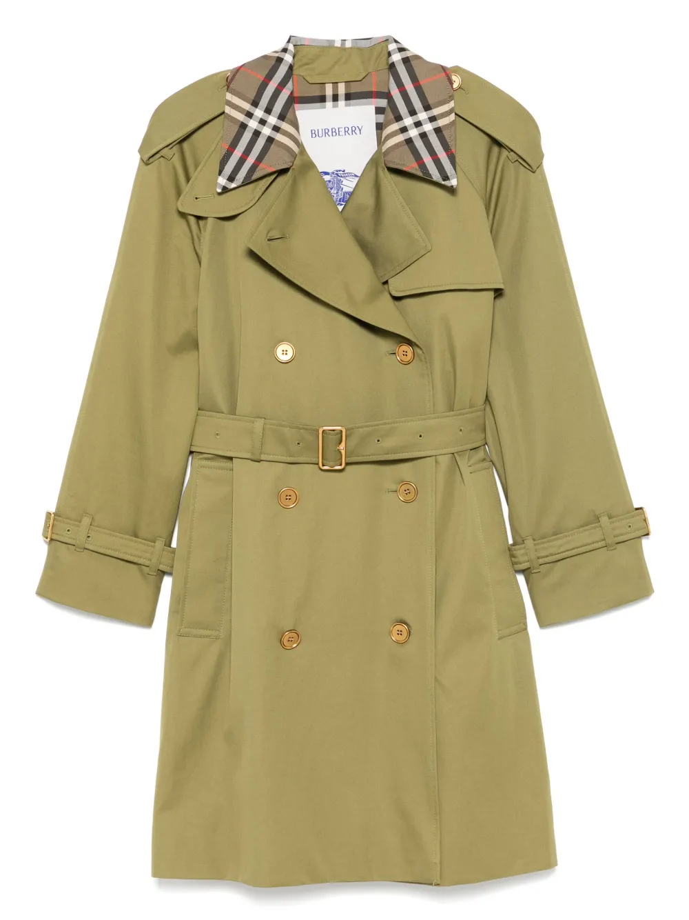 Burberry Castleford double-breasted trench coat - Verde
