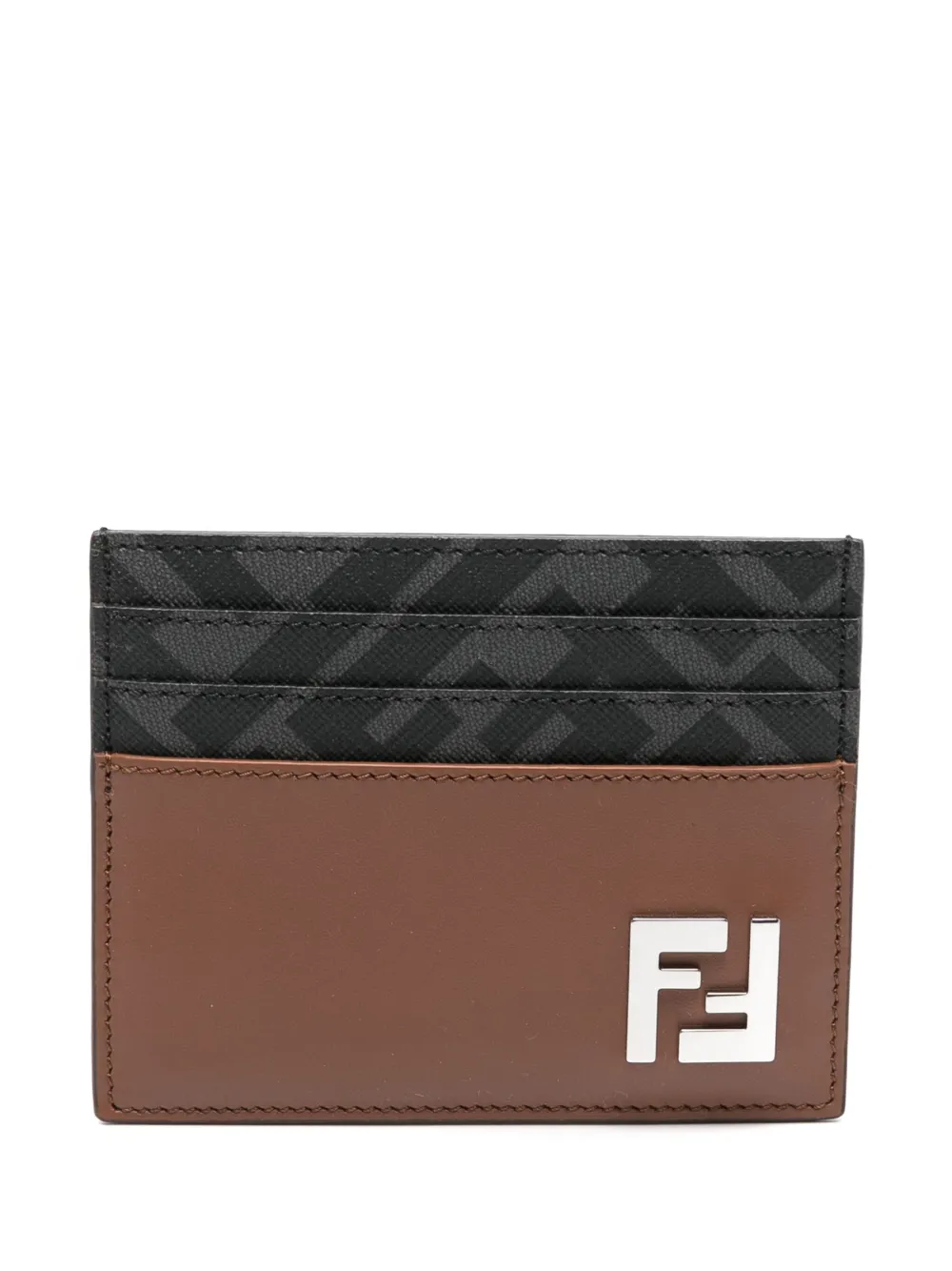 FENDI FF card holder - Marrone