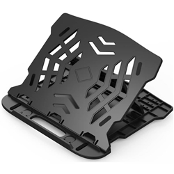 Supporto laptop con base rotante nero Q