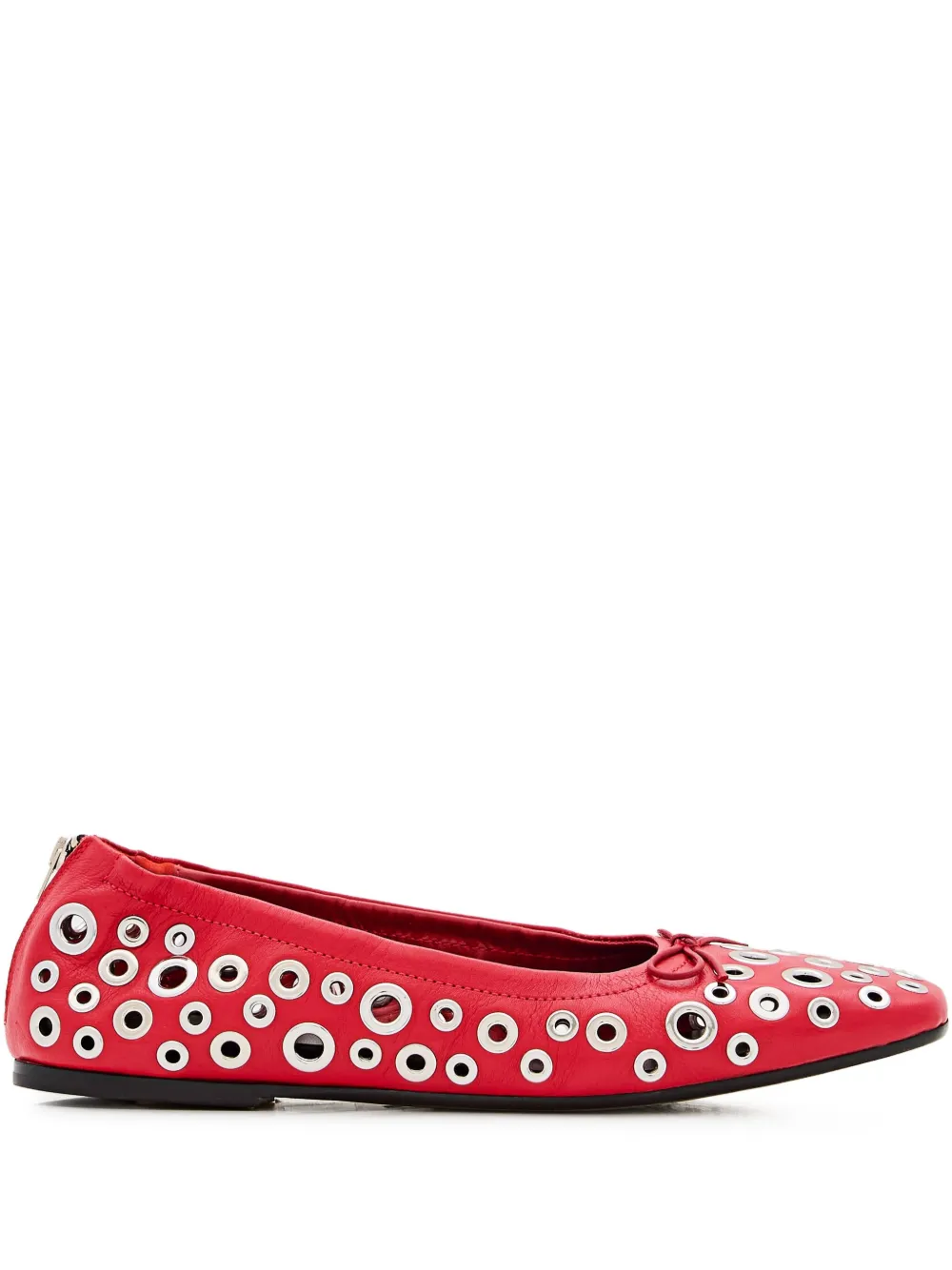 Golden Goose eyelet-vents ballet flats - Rosso