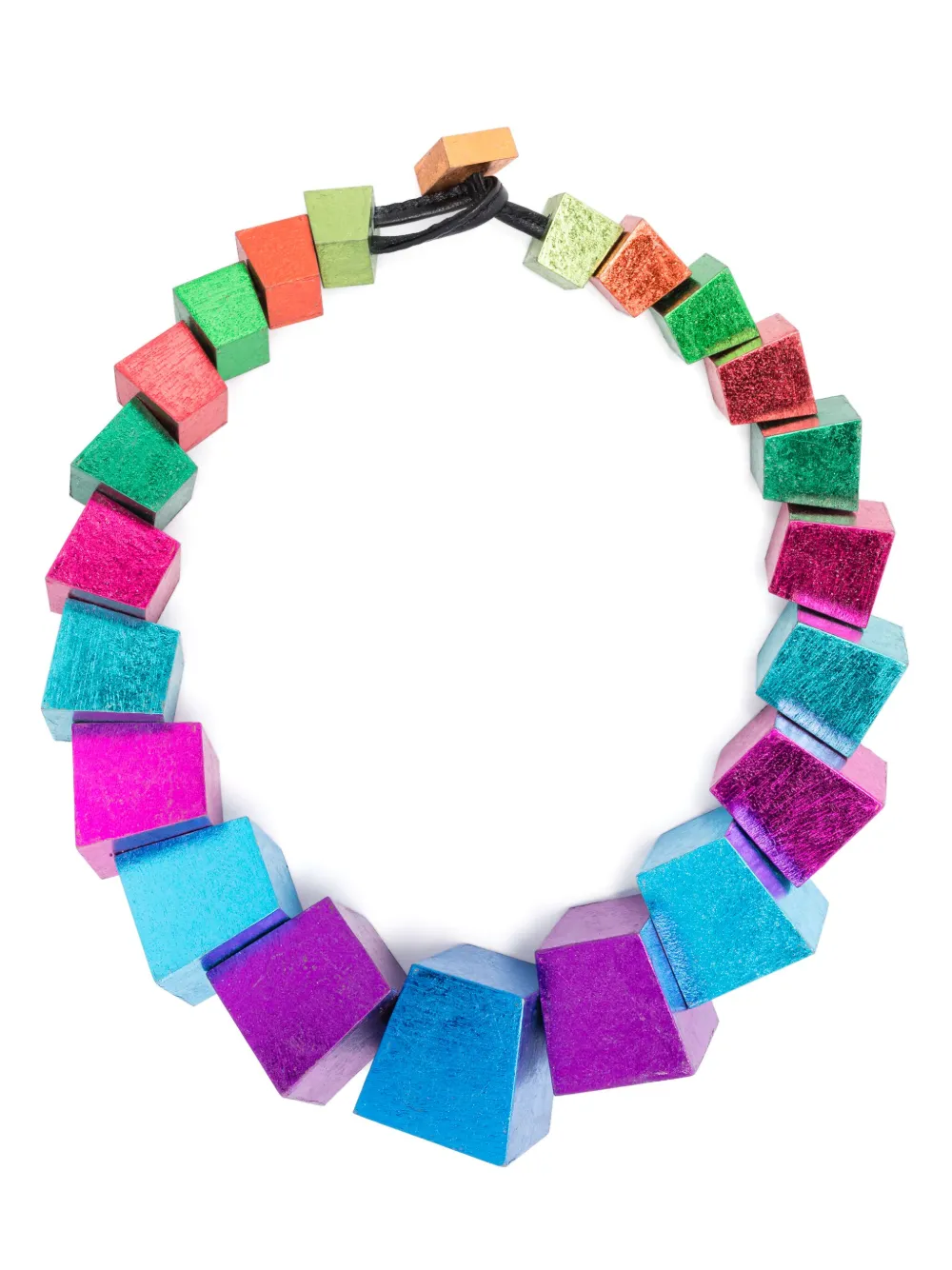 Monies geometric necklace - Blu
