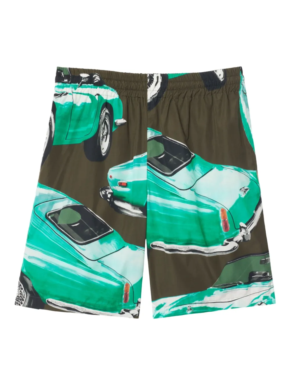 Burberry printed poplin shorts - Verde