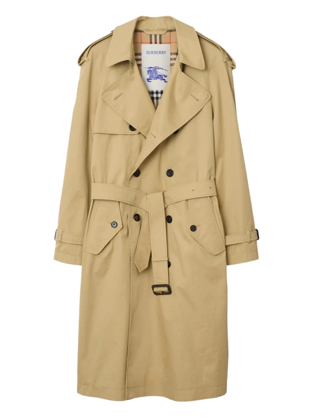Burberry gabardine trench coat - Toni neutri