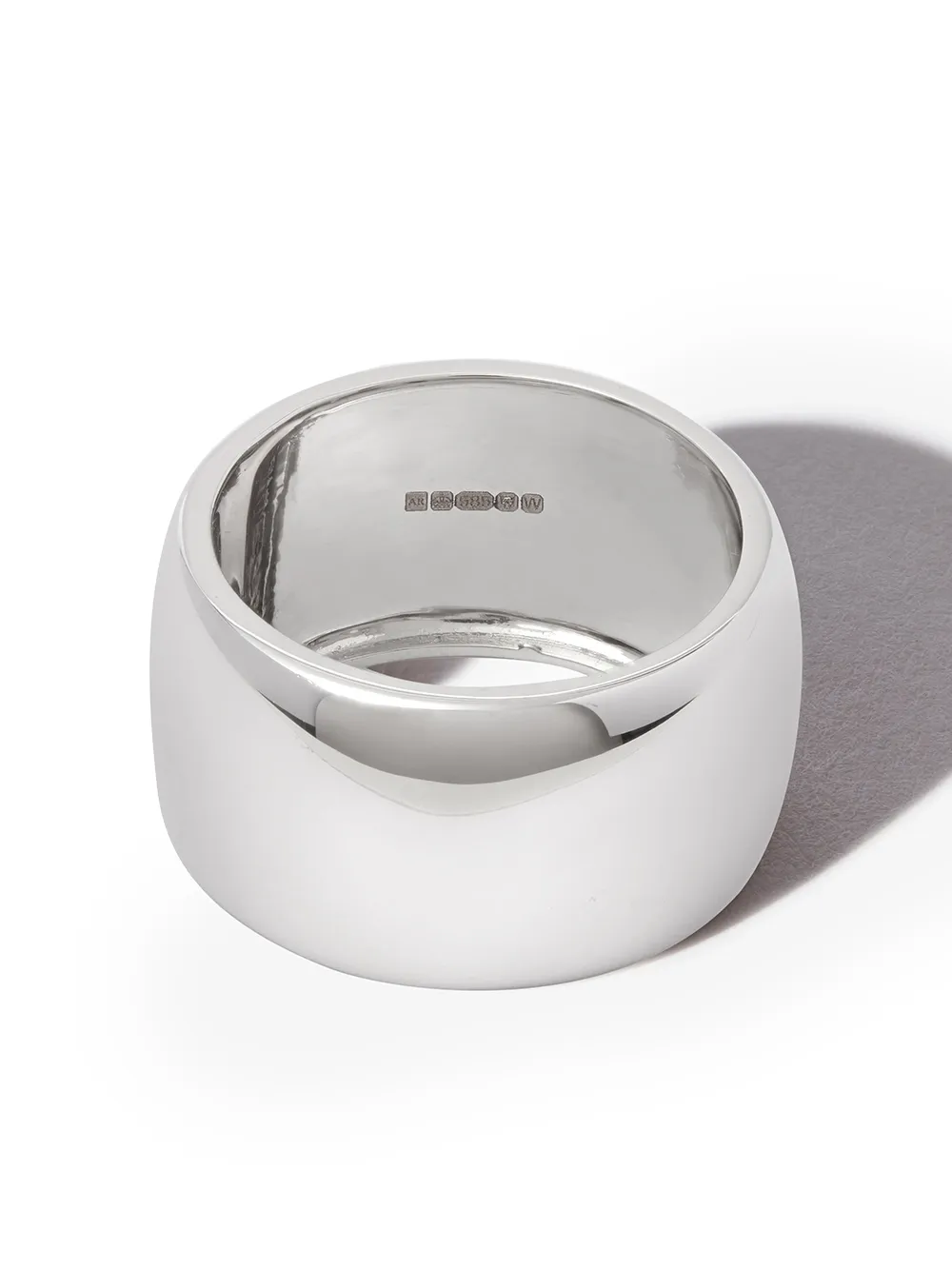 Adina Reyter Anello Barrell in oro 14kt - Bianco