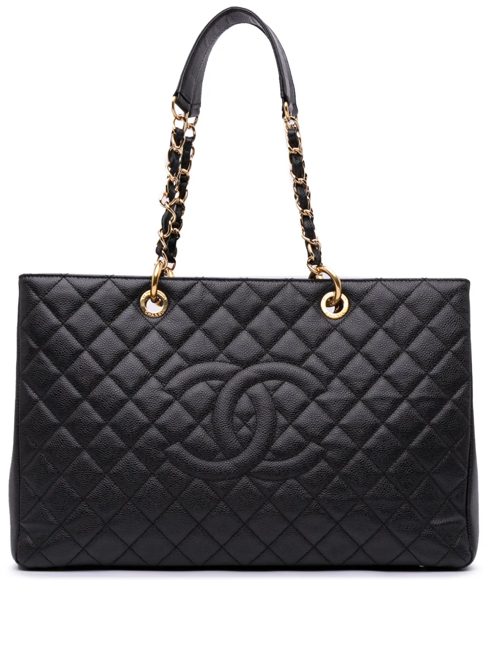 CHANEL Pre-Owned 2012 Caviar Grand Shopping XL tote bag - Nero