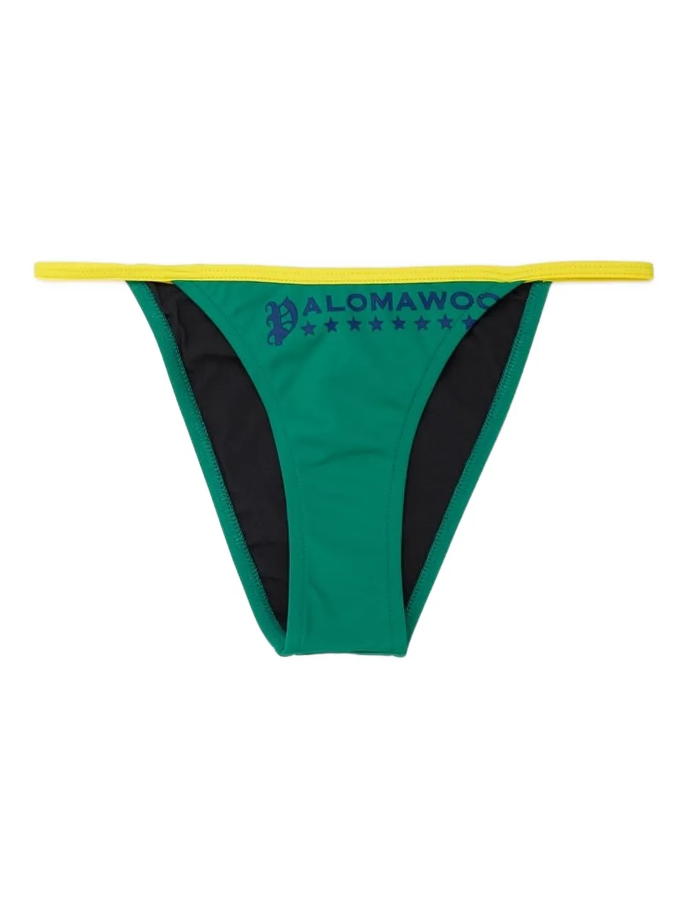 Paloma Wool logo-print bikini bottoms - Verde