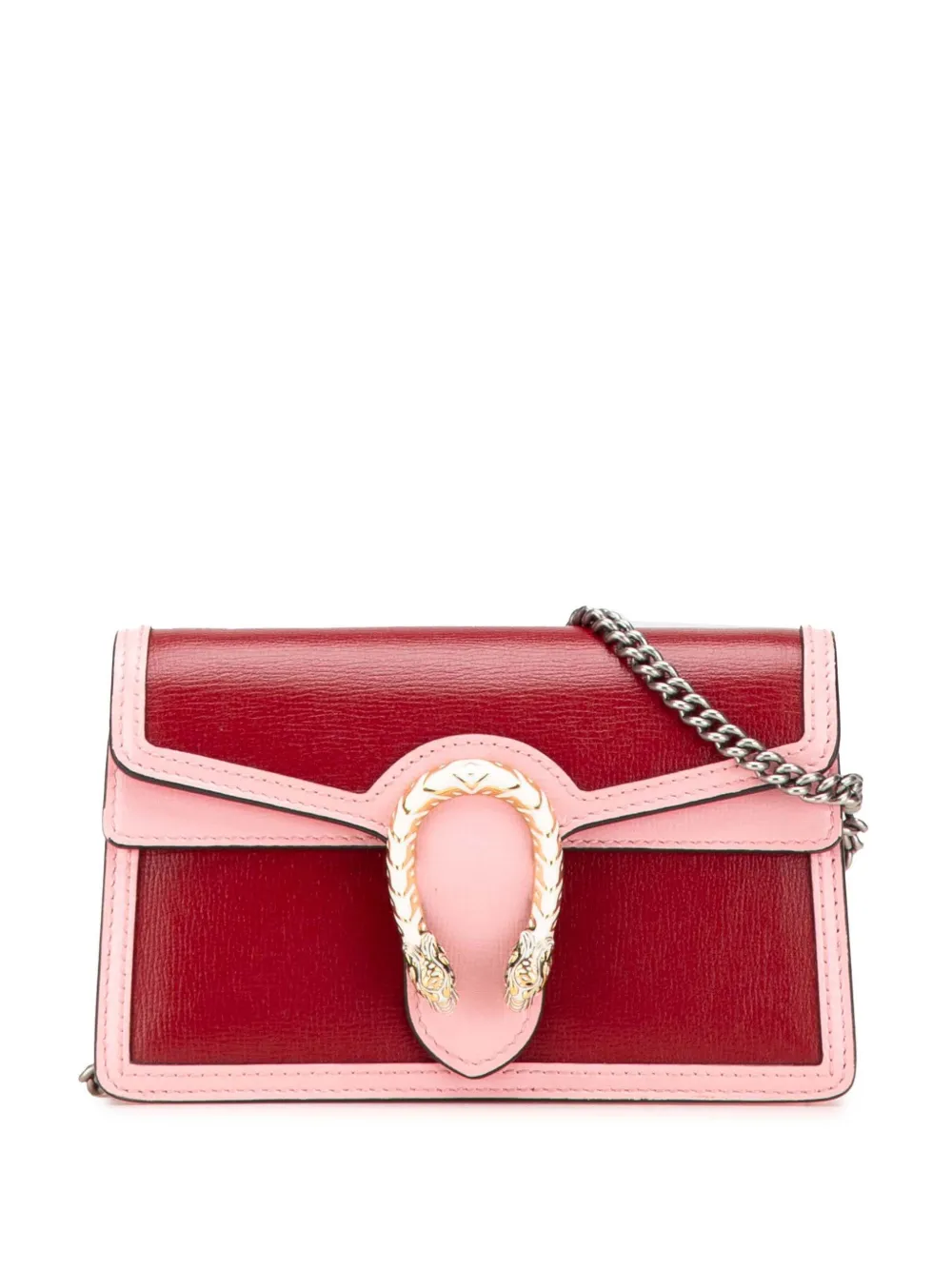 Gucci Pre-Owned 2016-2024 Super Mini Bicolor Leather Dionysus crossbody bag - Rosa