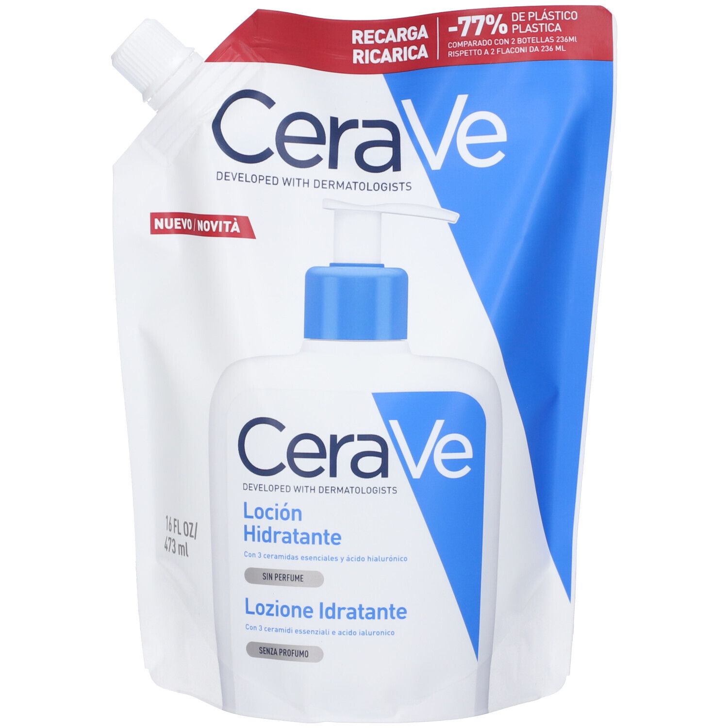 CeraVe Lozione Idratante Corpo Formato Ricarica 473 ml per il corpo