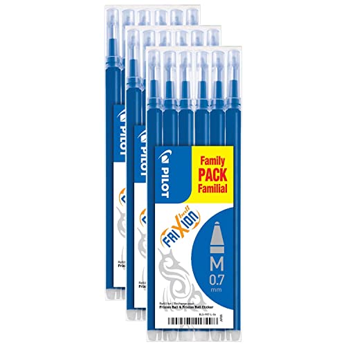 Pilot Set Di 3 Ricariche Frixion Ball Bls-Fr7, Colore: Blu