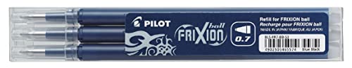 Pilot - Set Di 3 Ricariche Per Penna A Sfera Frixion Ball Bls-Fr7, Colore Blu/Nero