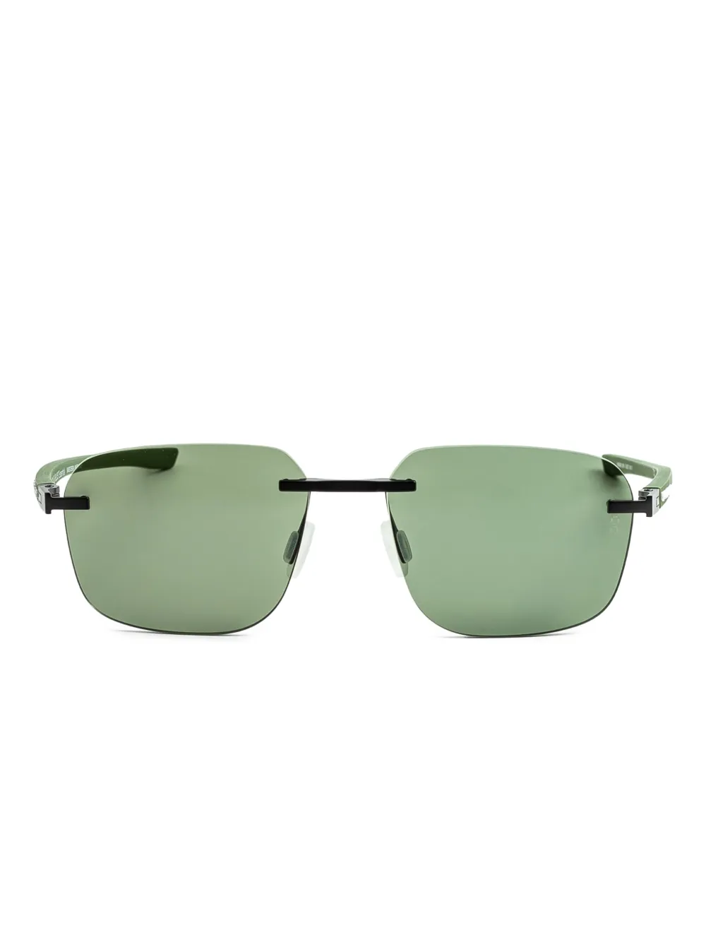 TAG Heuer square-frame sunglasses - 09N BLACK