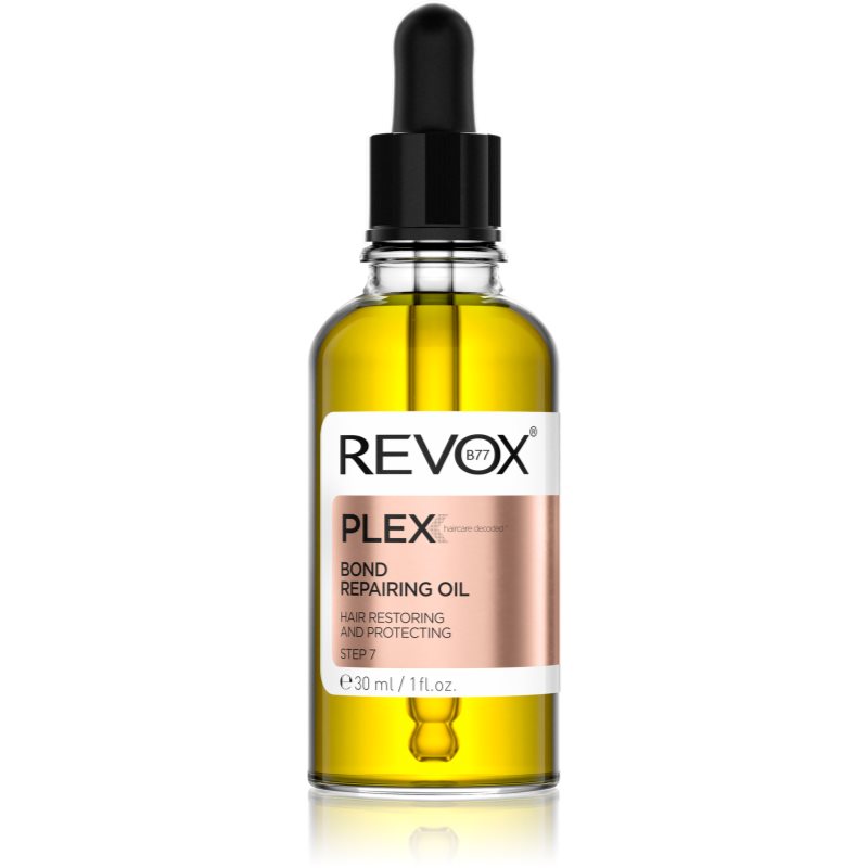 Revox B77 Plex Bond Repairing Oil. Step 7 Olio Nutriente Per Capelli Brillanti E Morbidi 30 Ml