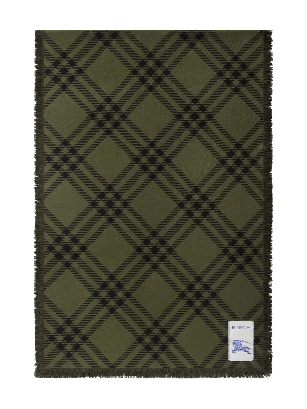 Burberry checked scarf - Verde