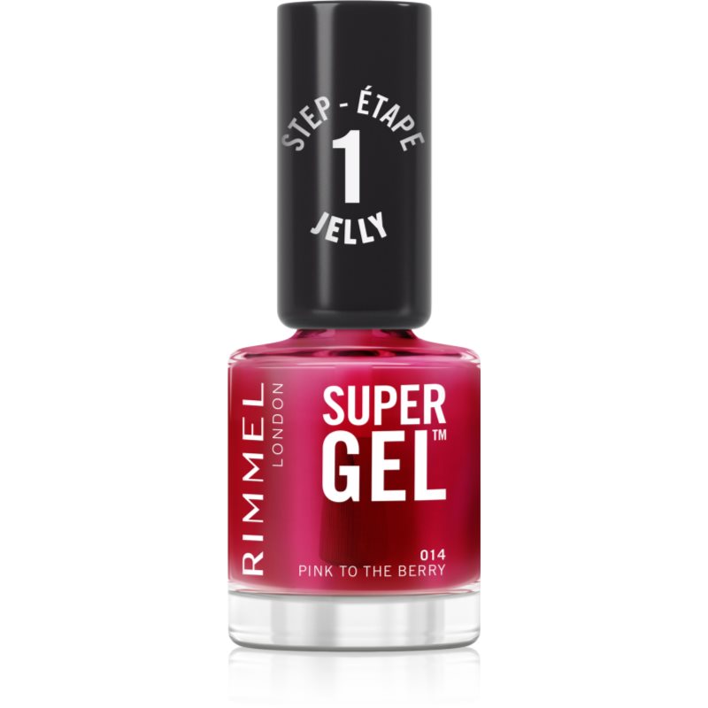 Rimmel Super Gel Smalto Gel Per Unghie Senza Lampada Uv/Led Colore 014 Pink To The Berry 12 Ml