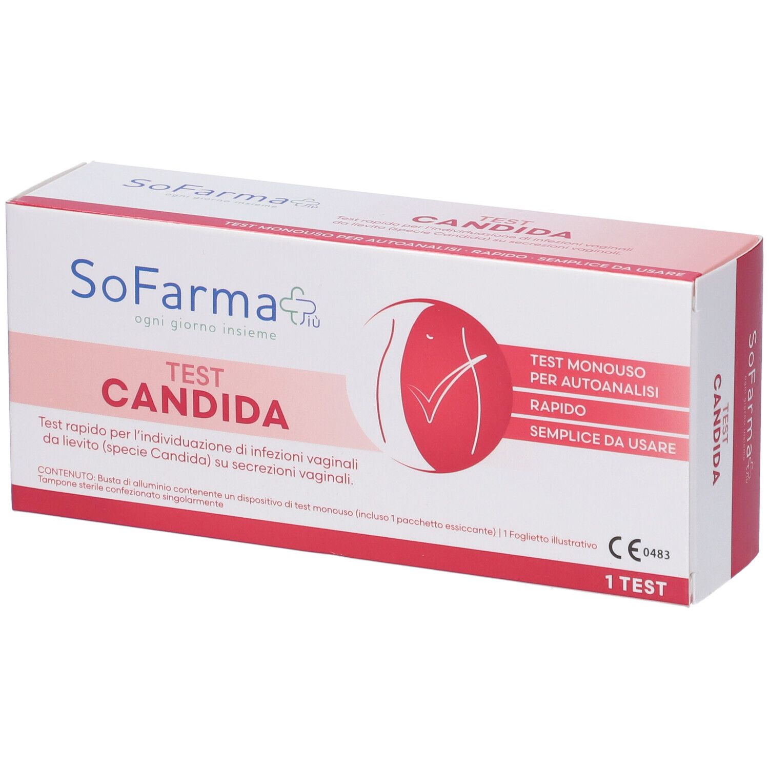Sofarmapiu' Test Autodiagnostico Candida Albicans 1 pz