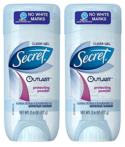 Secret Outlast Antiperspirant & Deodorant Clear Gel, Protecting Powder 2.7 Oz By Secret
