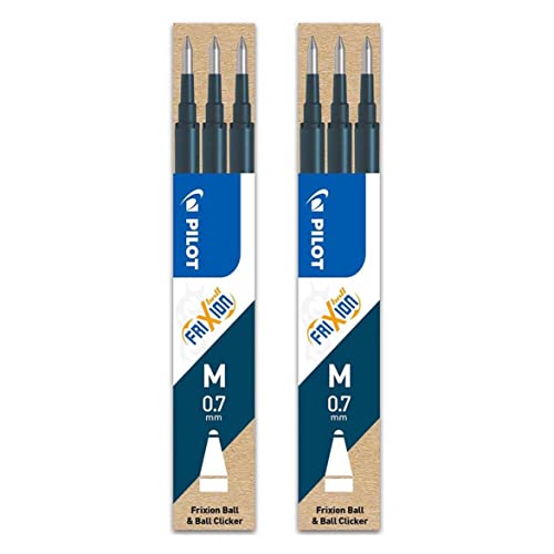 Pilot Set Di 2 Ricariche Per Roller Frixion Ball Bls-Fr7, Colore: Blu Nero