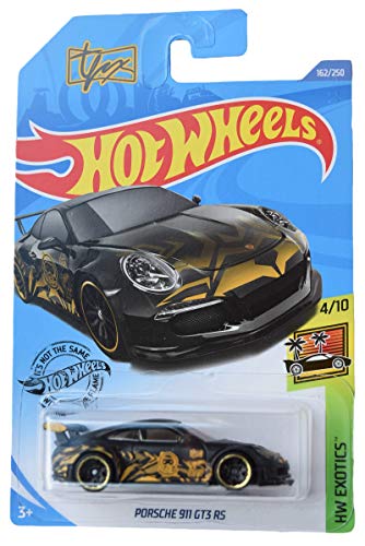 Hot Wheels Porsche 911 Gt3 Rs 162/250, Nero, Scala 1:64, Auto Sportiva, Bambino, Unisex, Bambini
