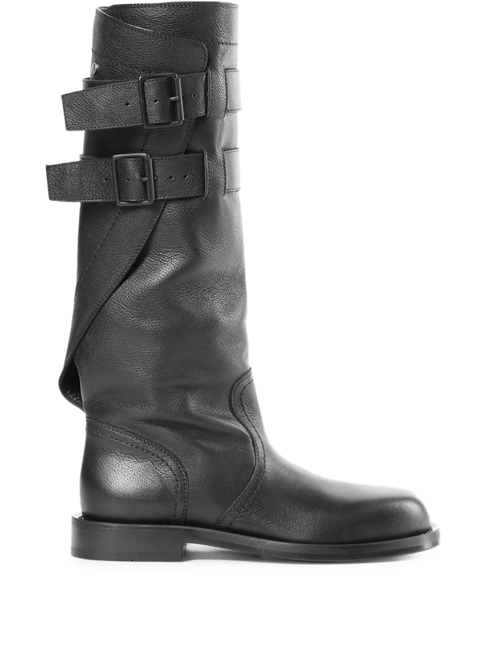 Ann Demeulemeester Ulpu knee-high biker boots - Nero