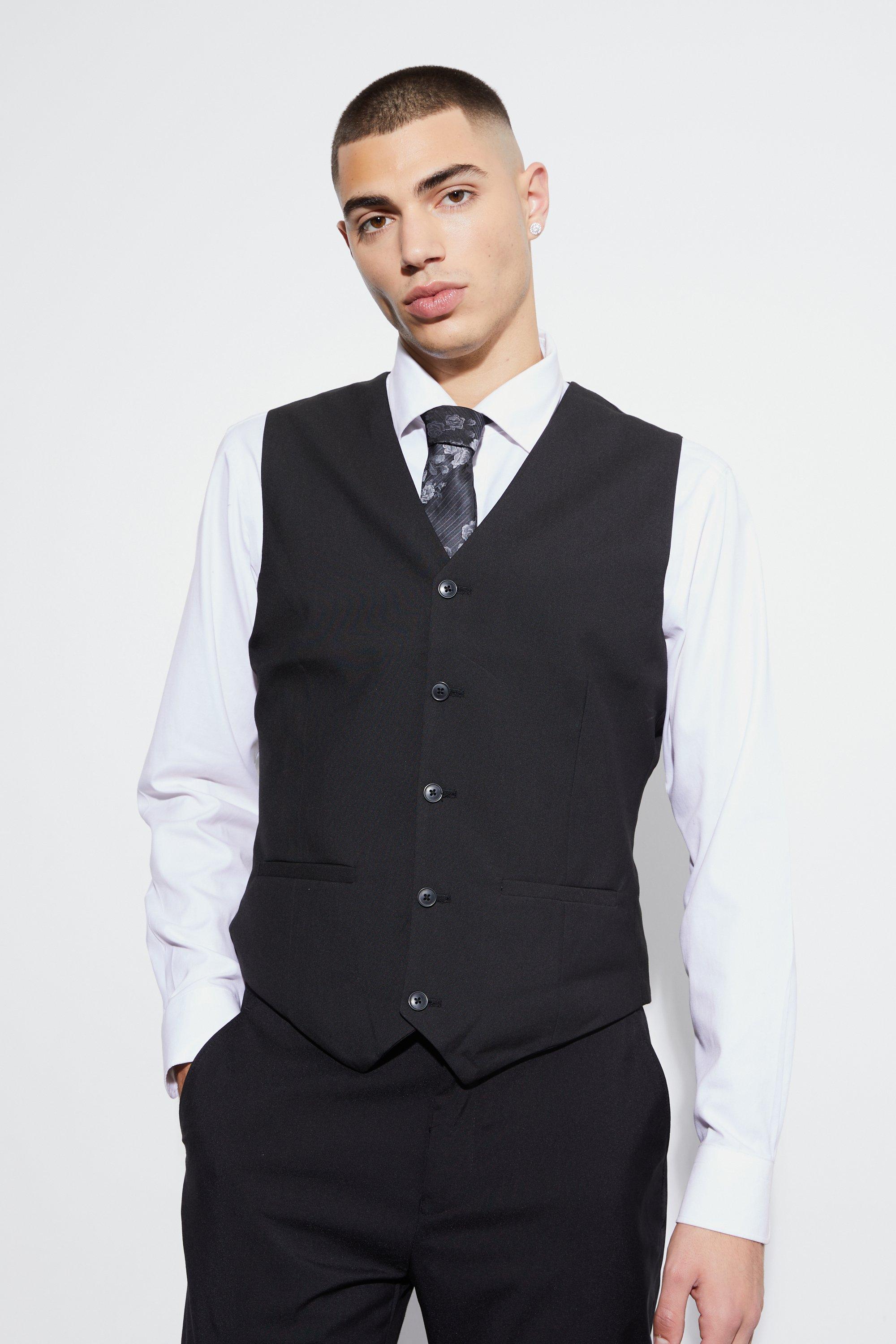Gilet Skinny Fit, Nero