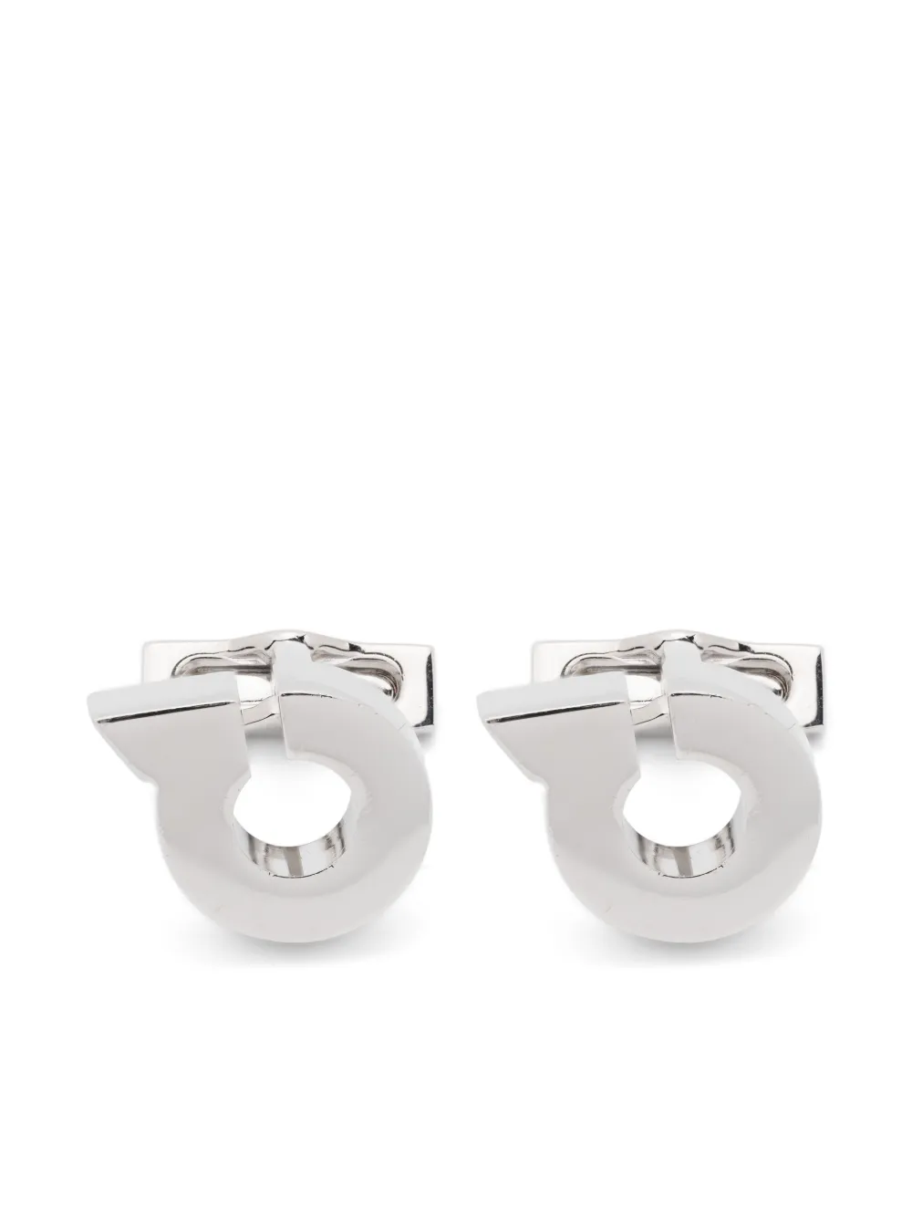 Ferragamo Pre-Owned Gancini cufflinks - Argento