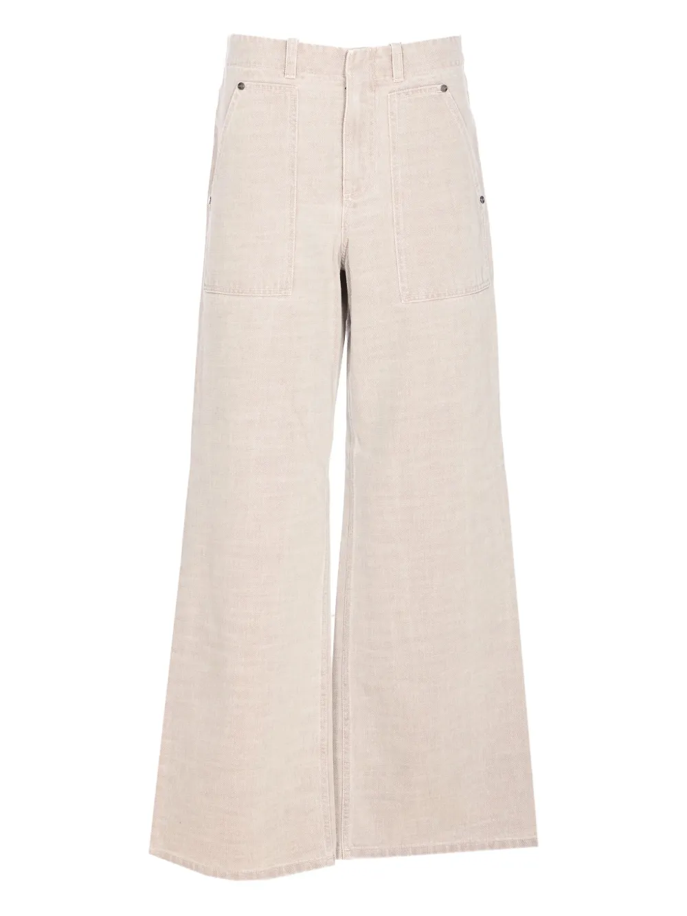 FENDI logo-patch jeans - Toni neutri