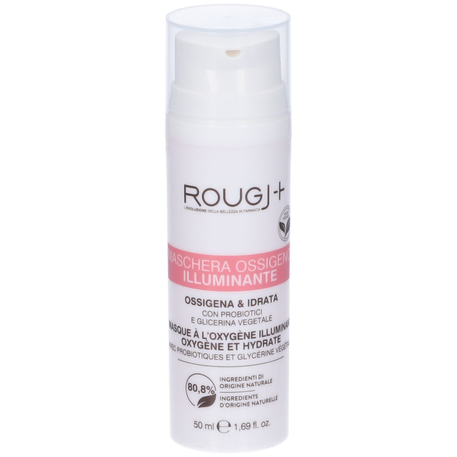 Rougj+ Maschera Viso Ossigeno Illuminante 1 pz viso