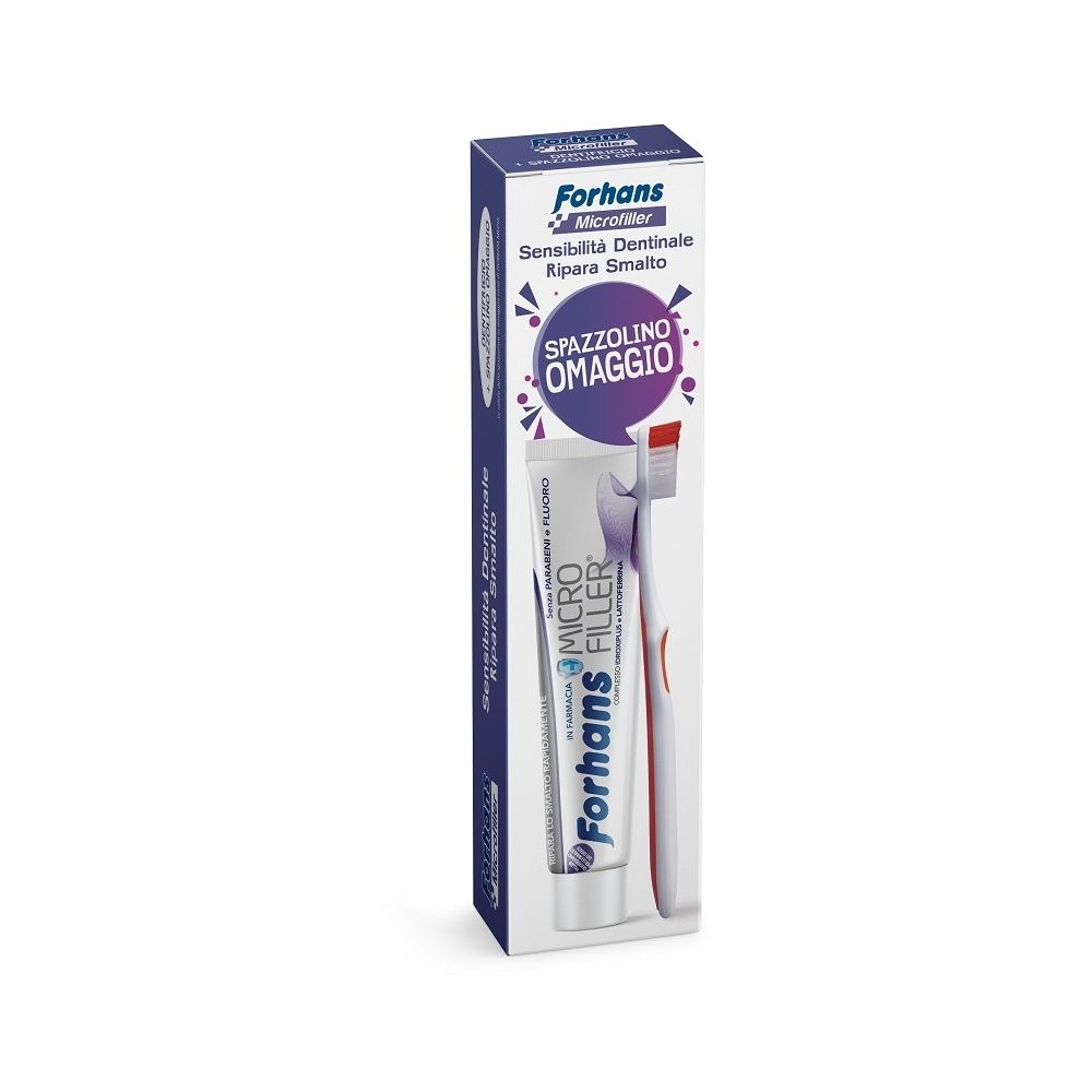 Forhans Dentifricio Microfiller + Spazzolino 1 pz