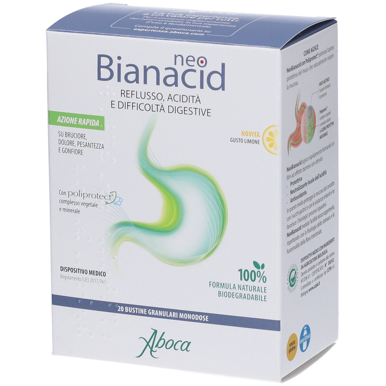 Neobianacid Bustine Limone 108,5 g Bustina