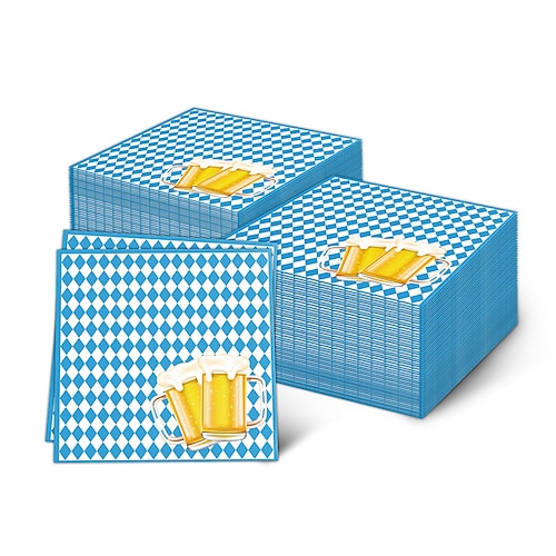100 pezzi tovaglioli di carta oktoberfest tovaglioli usa e getta per feste oktoberfest set di tovaglioli per cena cocktail oktoberfest 6,7 x 6,7 tovag