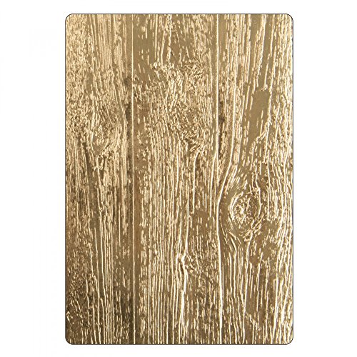 Sizzix Cartella Da Embossing 3D Textured Impressions Crepato Fustella, Multicolor, Cartella Del Legname