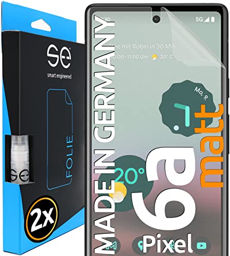 Smart Engineered 3D Pellicola Protettiva Per Schermo Per Google Pixel 6A Antiriflesso [2 Pezzi Opaco, Case-Friendly, Non Vetro Temperato Ma Pellicola