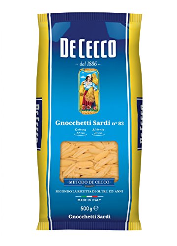 10 Pasta De Cecco 100% Italiano Gnocchetti Sardi N. 83 Pasta 500 G