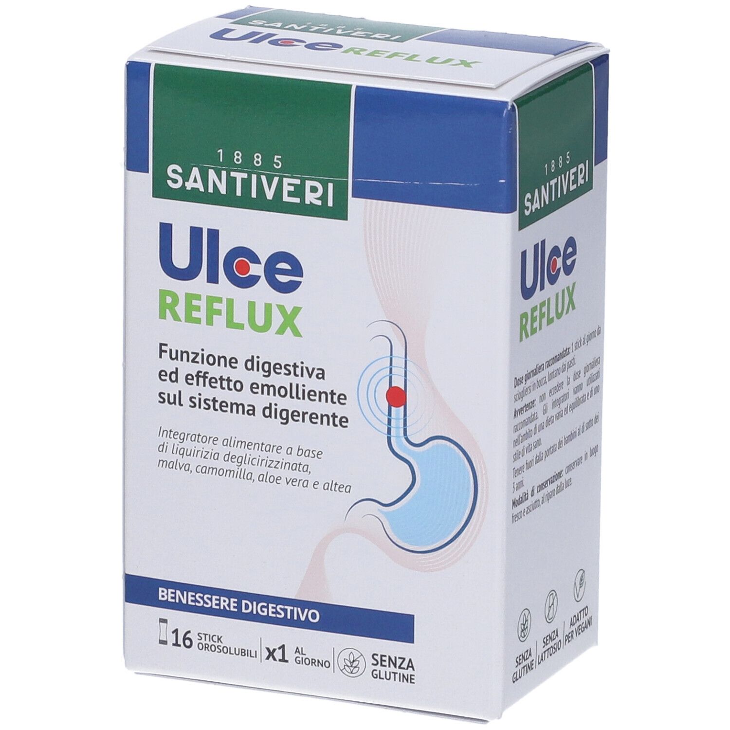Santiveri Ulce Reflux Stick Orali 27,2 g Polvere per sospensione orale