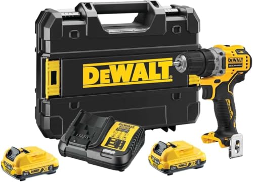 Dewalt Trapano Avvitatore Compatto 2 Velocità 12V, Dcd701D2-Qw
