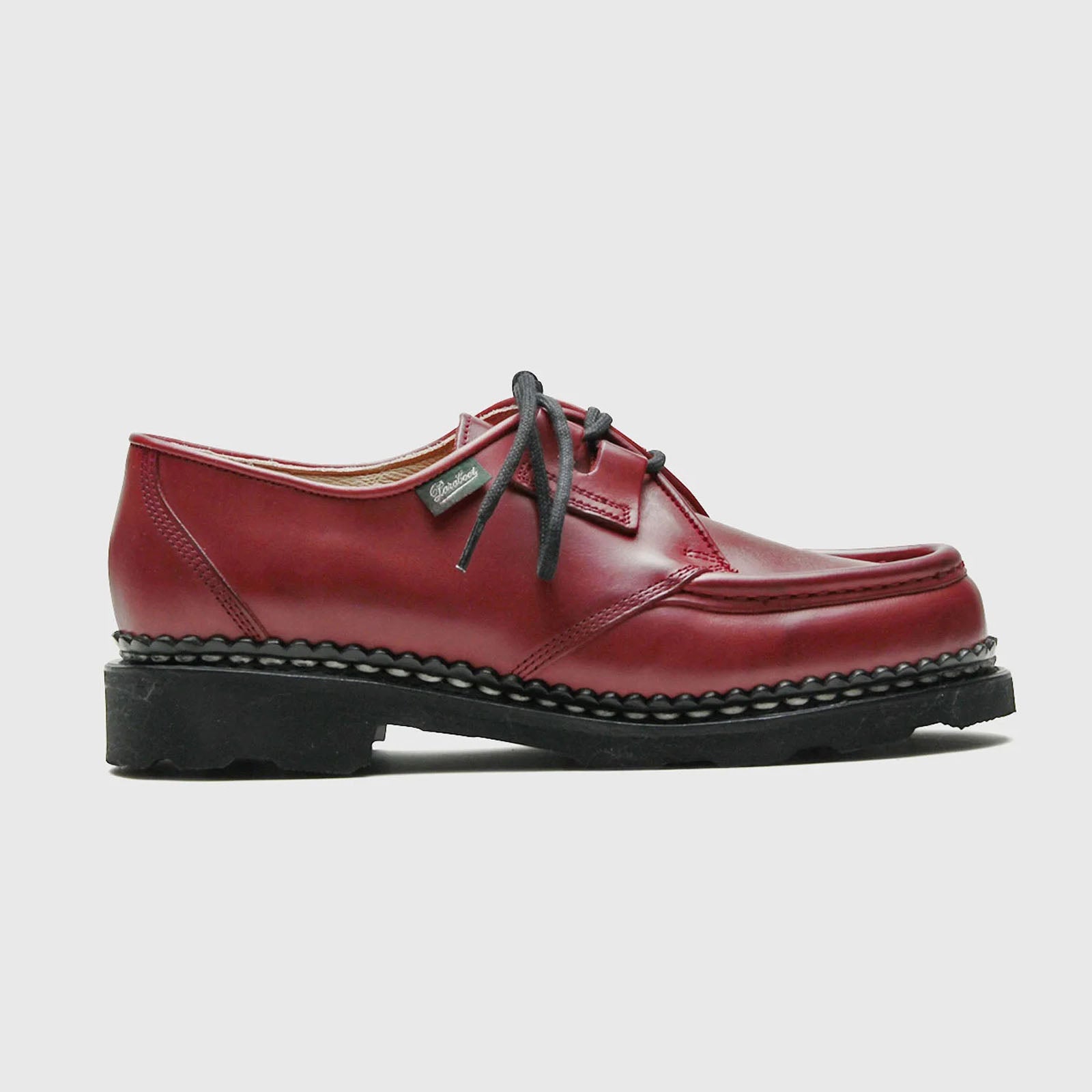 Paraboot Scarpa Derby Beaubourg Lisse Rouge Rosso Donna