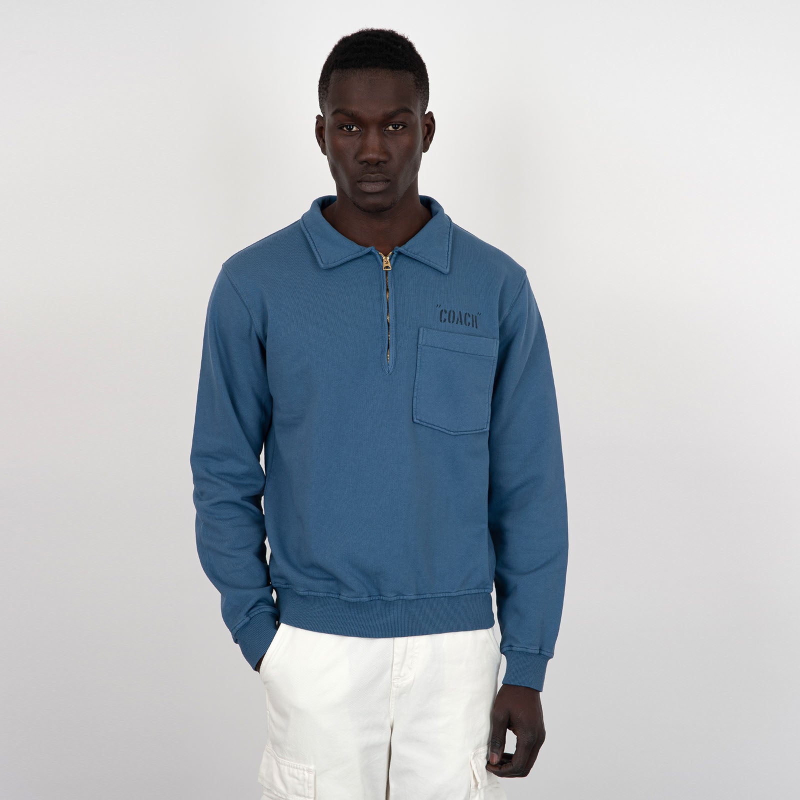 Fortela Felpa Yale Coach, Cotone, Indigo Uomo