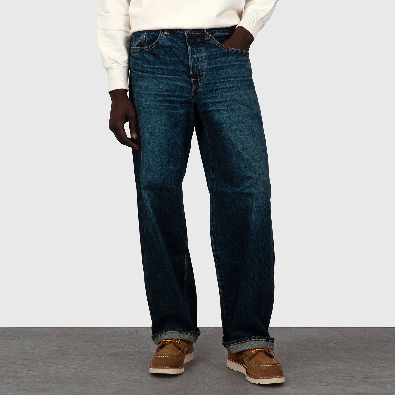 Edwin Jeans Wide Pant Blu Medio Uomo