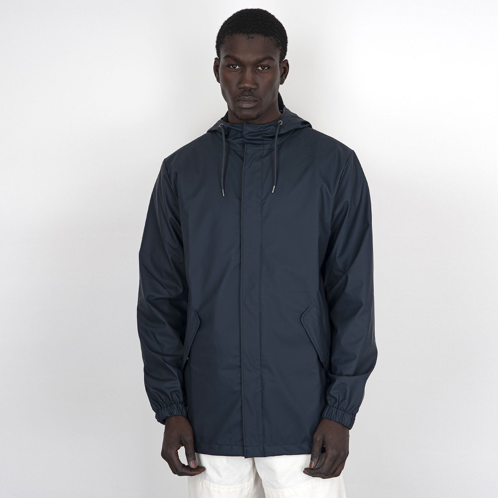 Rains Fishtail Jacket Blu Navy Uomo Giubbotti