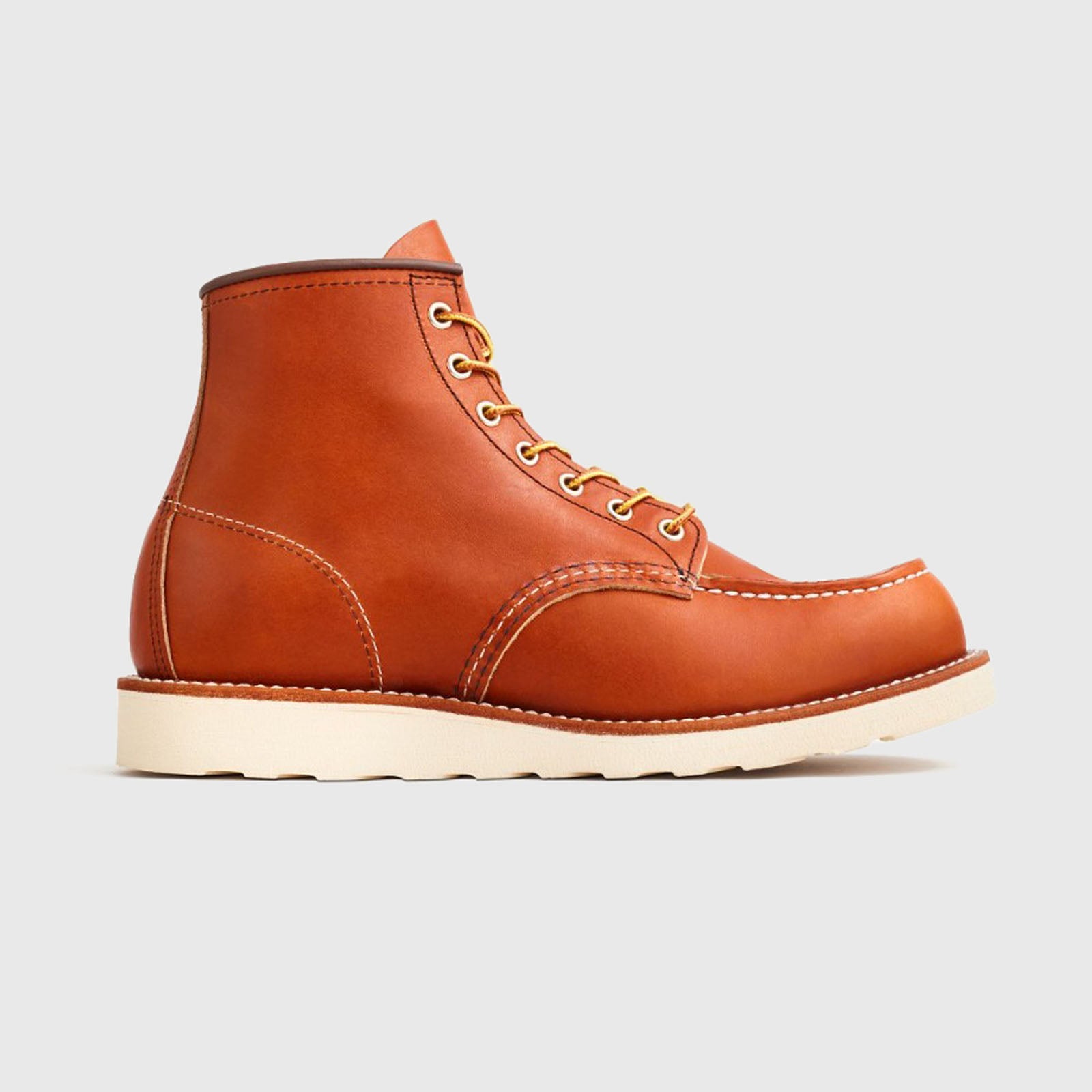 Red Wing Stivaletto 6-inch Classic Moc Toe In Pelle Oro Legacy Marrone Uomo Scarpe