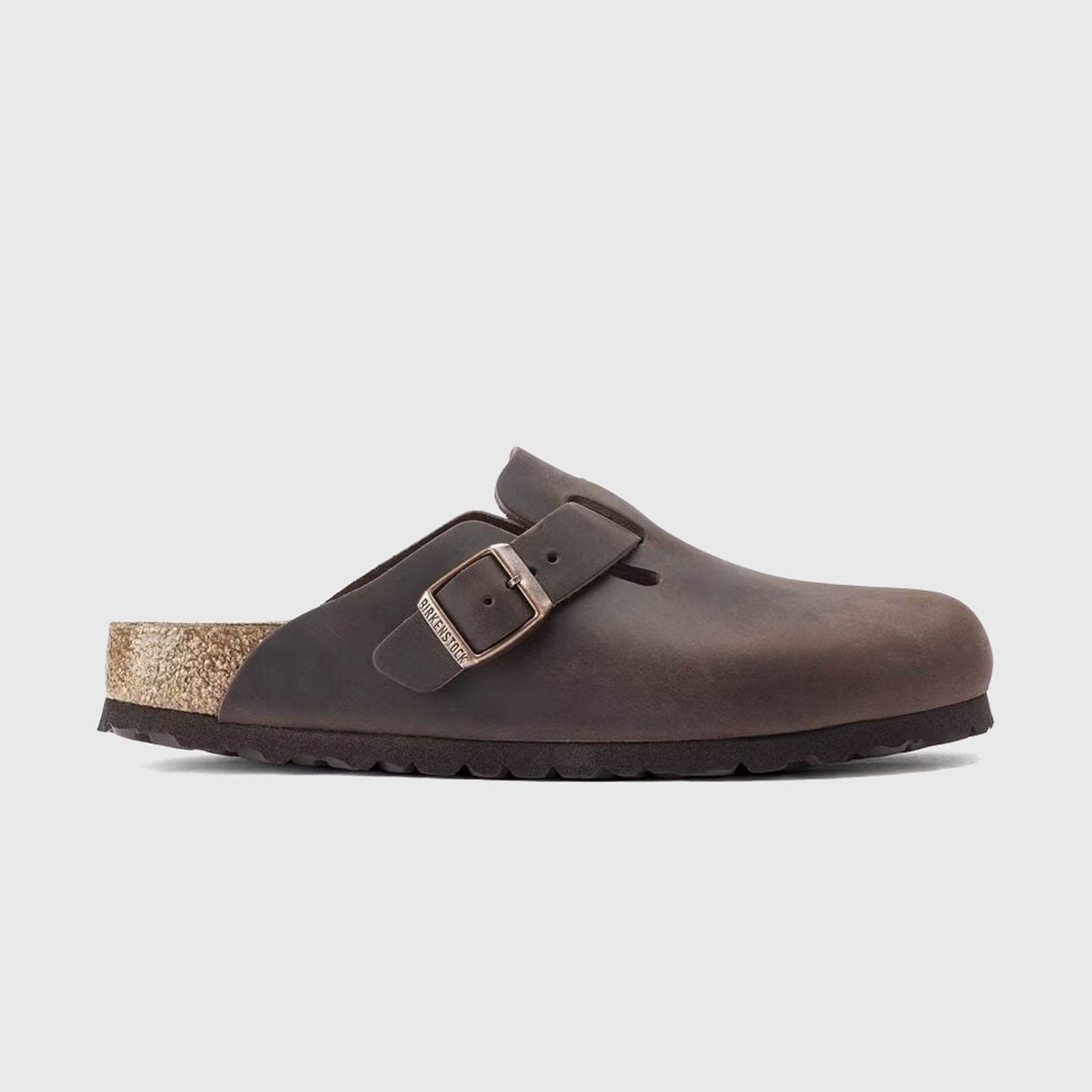 Birkenstock Boston Habana Pelle Oliata Marrone Uomo Scarpe
