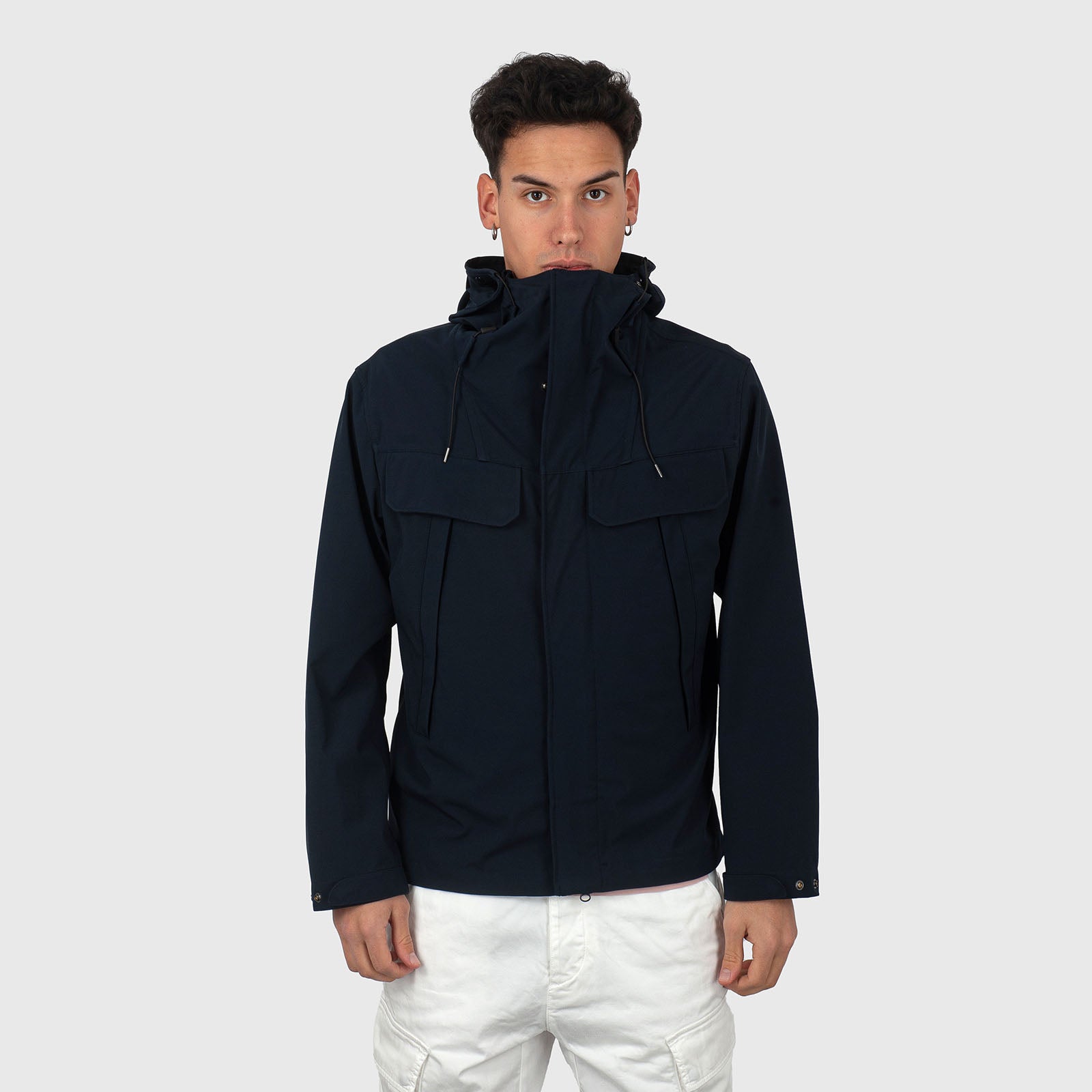 C.p. Company Giubbotto C.p. Shell-r Double Pocket Goggle Blu Uomo